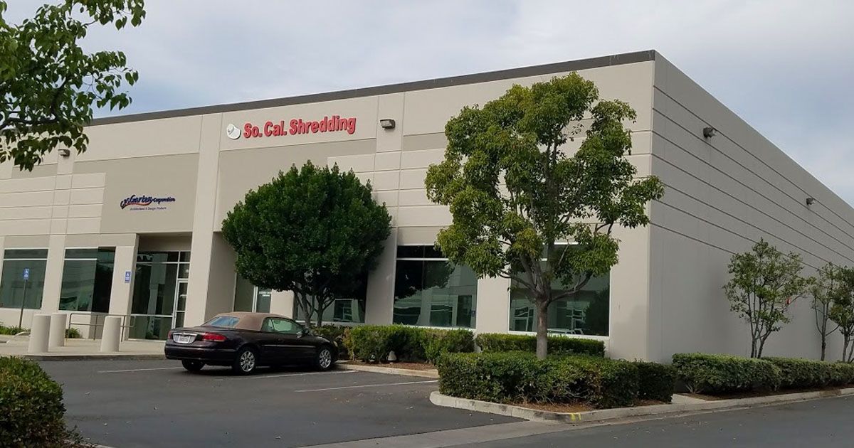 The Southern California Shredding office in Lake Forest
